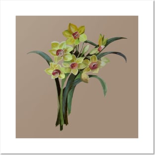 Lent Lily Spring Bouquet Vector Posters and Art